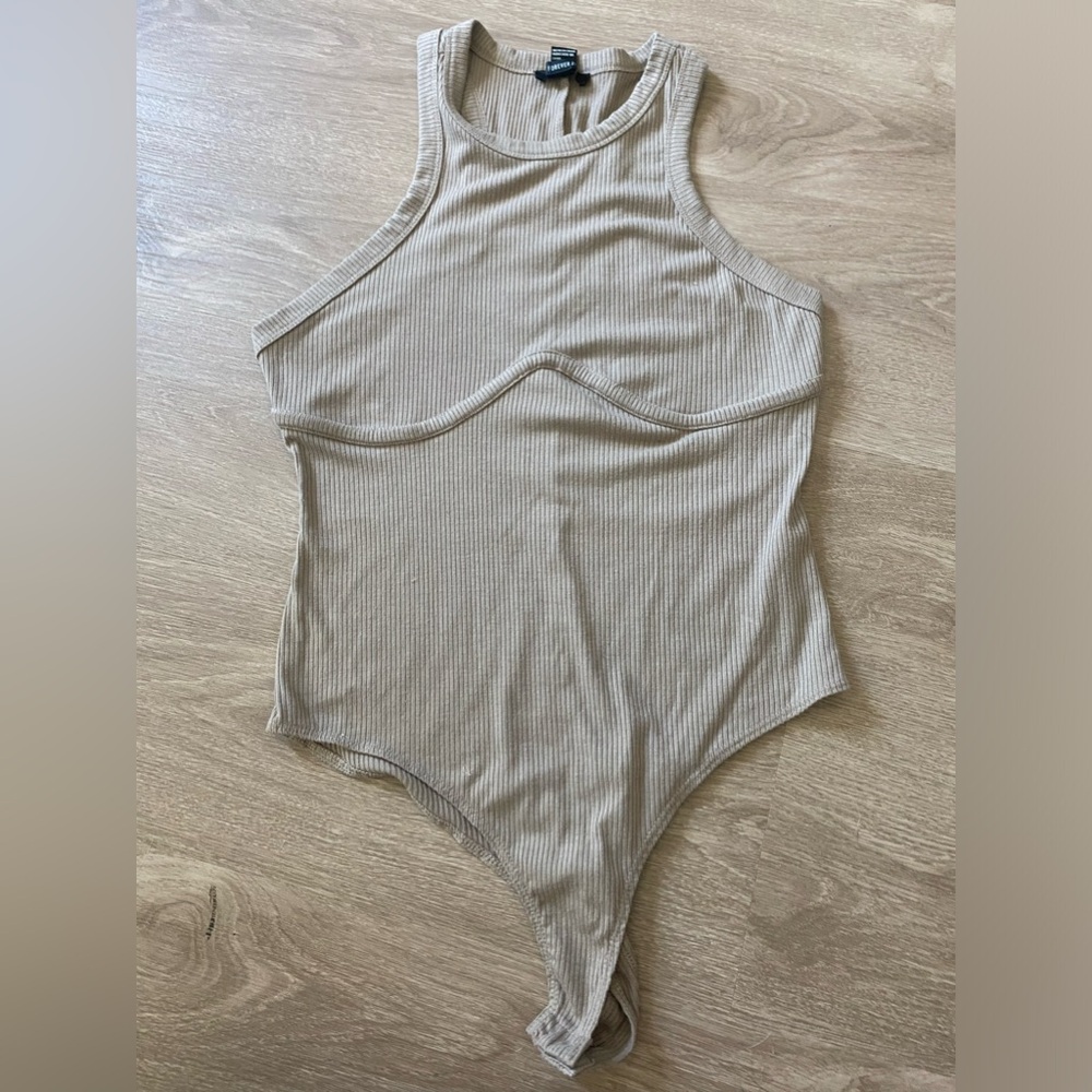 Brown/taupe bodysuits from forever 21! Size L